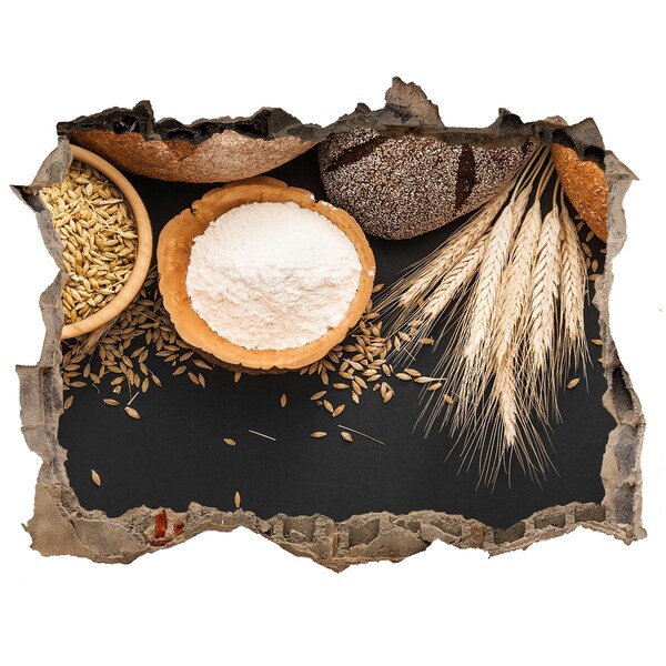 Autocolant de perete gaură 3D O bucătărie plină de ingrediente