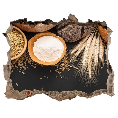 Autocolant de perete gaură 3D O bucătărie plină de ingrediente