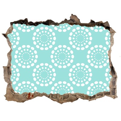 Autocolant autoadeziv gaură Model floral pe fundalul cerului