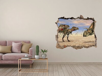Autocolant autoadeziv gaură Dinozaurii în lumea preistorică