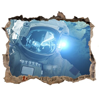 Autocolant gaură 3D Cosmonaut