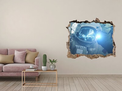 Autocolant gaură 3D Cosmonaut