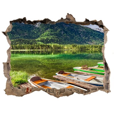 Autocolant autoadeziv gaură Barci pe lac