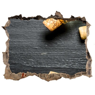 Fototapet un zid spart cu priveliște Vin și struguri