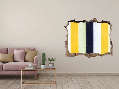 Autocolant autoadeziv gaură Dungi colorate în beton