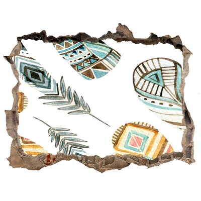 Autocolant autoadeziv gaură Design exotic cu gaură în perete