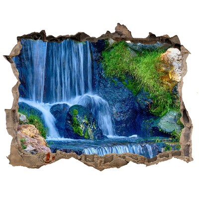 Autocolant 3D gaura cu priveliște Cascada de cărămidă