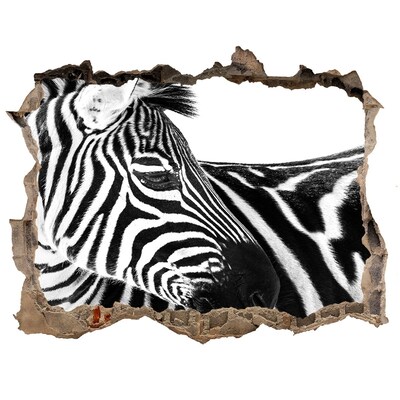 Autocolant autoadeziv gaură Zebra în zăpadă