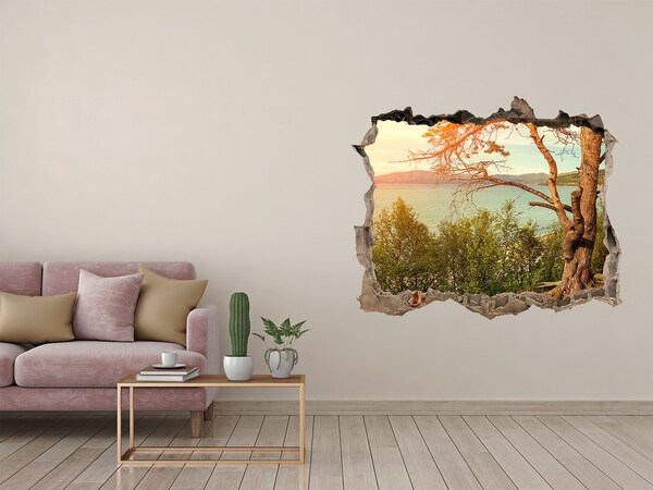 Autocolant gaură 3D Lac scandinavia