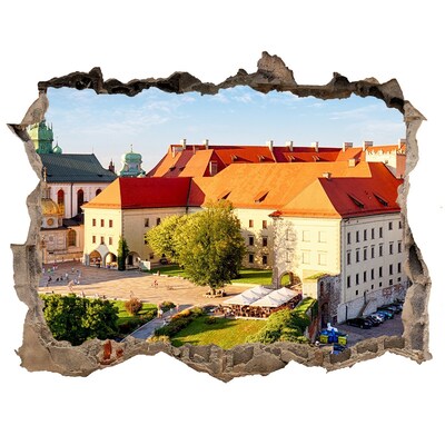 Autocolant de perete gaură 3D Cracovia, polonia
