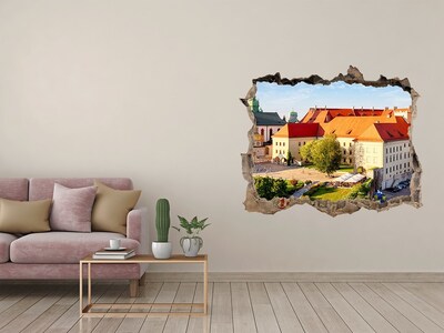 Autocolant de perete gaură 3D Cracovia, polonia