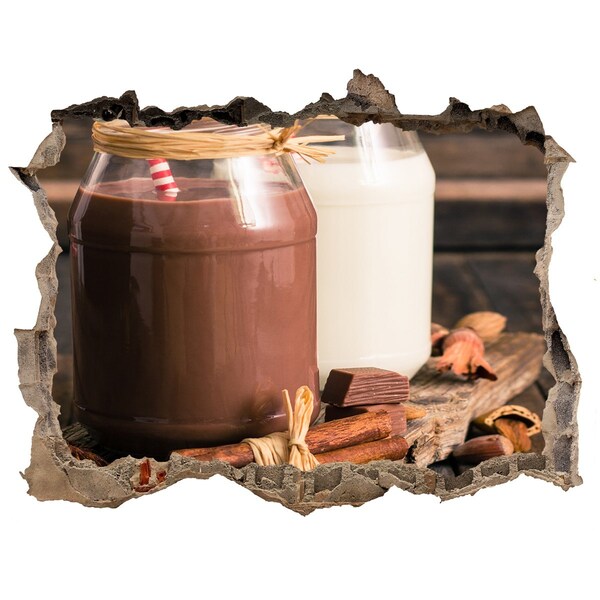 Autocolant un zid spart cu priveliște Delicatese de ciocolată într-un cadru natural