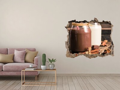 Autocolant un zid spart cu priveliște Delicatese de ciocolată într-un cadru natural