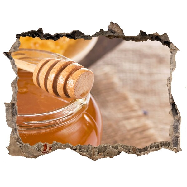 Fototapet 3D gaură în perete Miere direct din stup