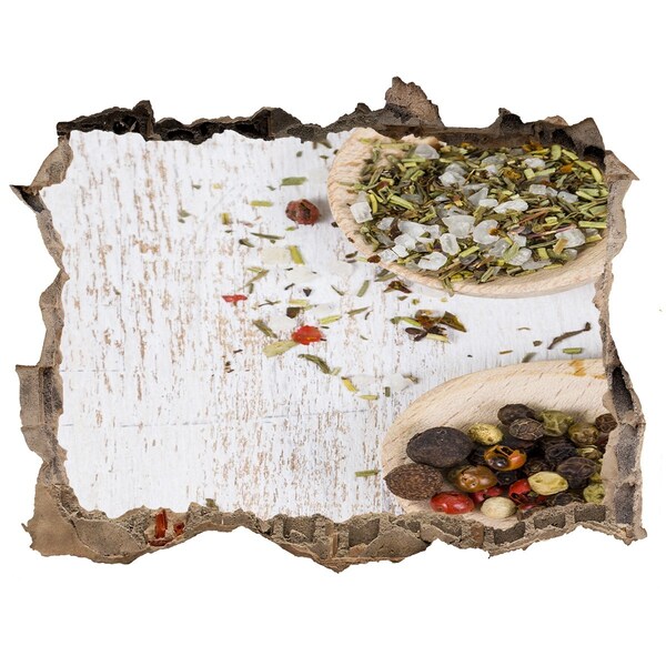 Autocolant de perete gaură 3D Explozie de condimente