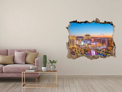 Fototapet un zid spart cu priveliște Las vegas, statele unite ale americii