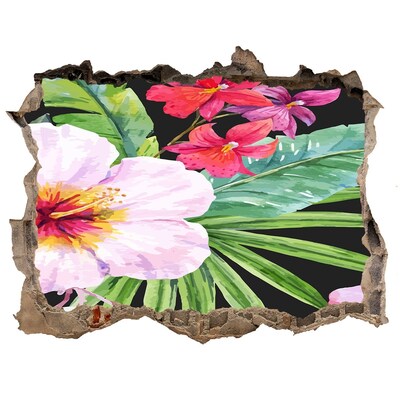 Autocolant autoadeziv gaură Flori hawaii