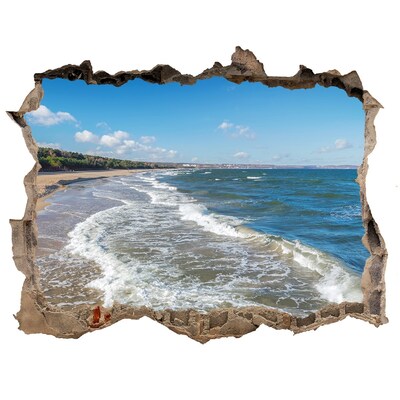 Autocolant gaură 3D Marea baltica