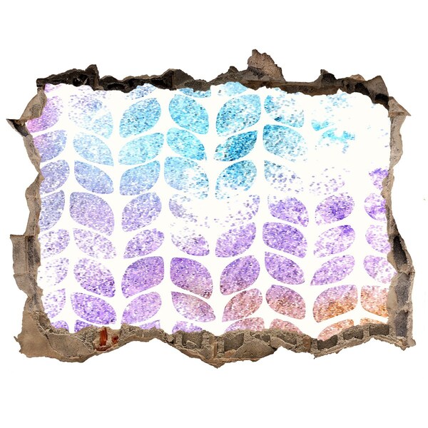 Autocolant autoadeziv gaură Gaură în modele florale de perete