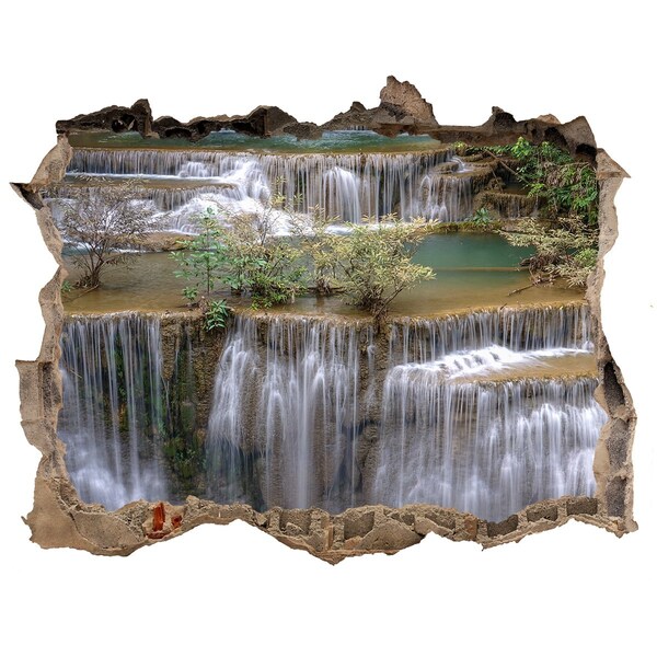 Autocolant autoadeziv gaură Cascada din pădure