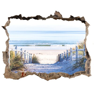 Fototapet 3D gaură în perete Dune de coastă