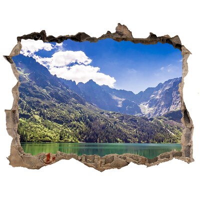 Autocolant un zid spart cu priveliște Marine ochi tatry