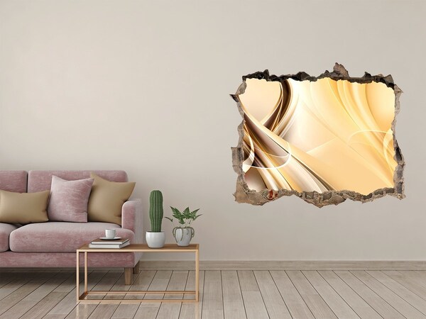 Fototapet 3D gaură în perete Valuri abstracte