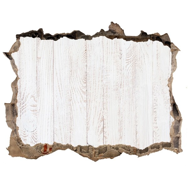 Autocolant autoadeziv gaură Un perete deteriorat cu finisaj din lemn