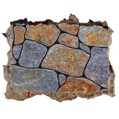 Autocolant autoadeziv gaură Zid ruinat cu pietre