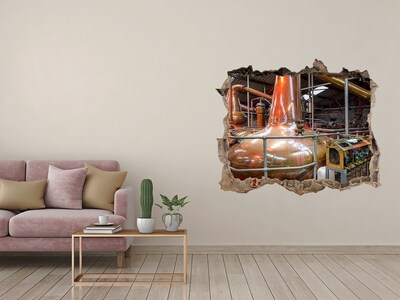 Autocolant de perete gaură 3D Interiorul unei distilerii de whisky