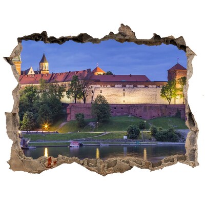 Autocolant de perete gaură 3D Cracovia, polonia
