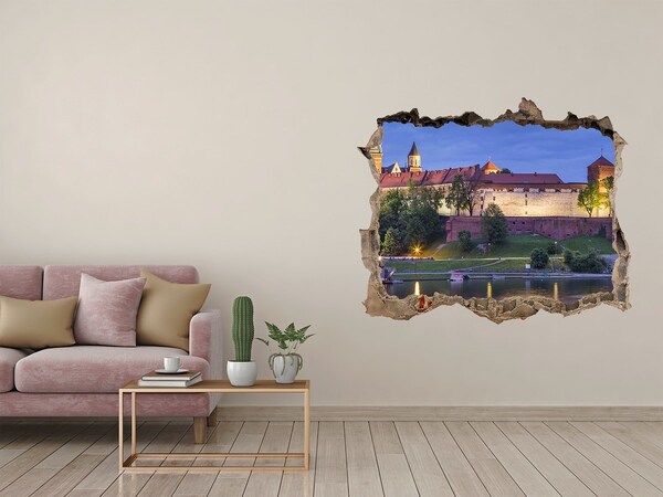 Autocolant de perete gaură 3D Cracovia, polonia