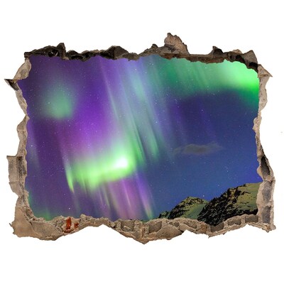 Autocolant autoadeziv gaură Aurora boreala
