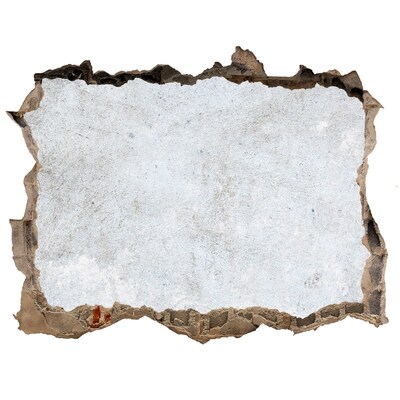 Fototapet 3D gaură în perete Un perete deteriorat cu un fundal albastru