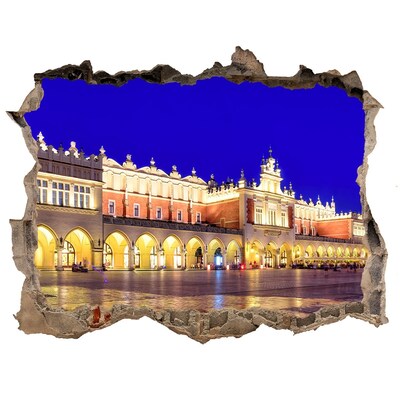 Autocolant de perete gaură 3D Cracovia, polonia