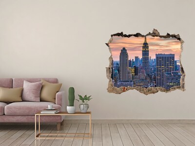 Autocolant gaură 3D Manhattan new york city