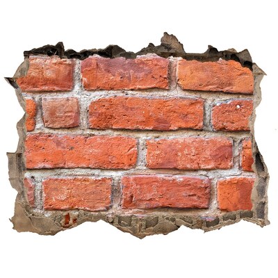 Fototapet 3D gaură în perete Zid de cărămidă