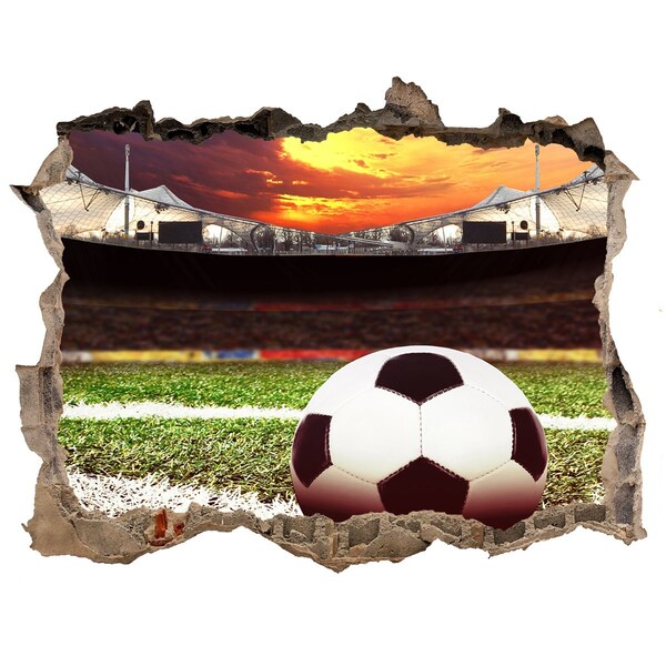 Autocolant de perete gaură 3D Stadion de fotbal