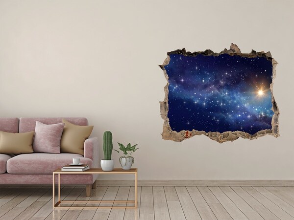 Fototapet 3D gaură în perete Galaxie