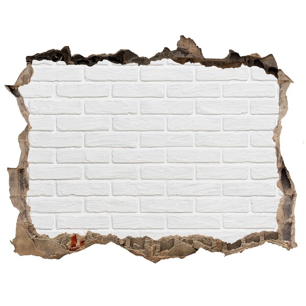 Autocolant gaură 3D Zid de cărămidă