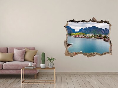 Fototapet 3D gaură în perete Lofoten din norvegia