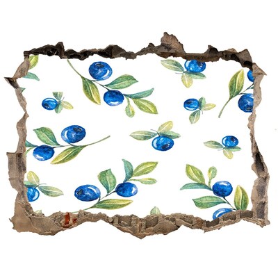 Autocolant un zid spart cu priveliște Fructe pe fundalul peretelui