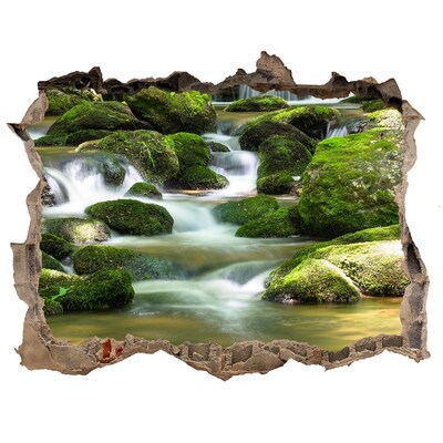 Fototapet 3D gaură în perete Autocolant cascadă