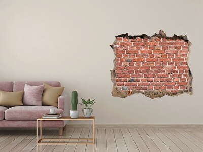 Fototapet 3D gaură în perete Zid de cărămidă