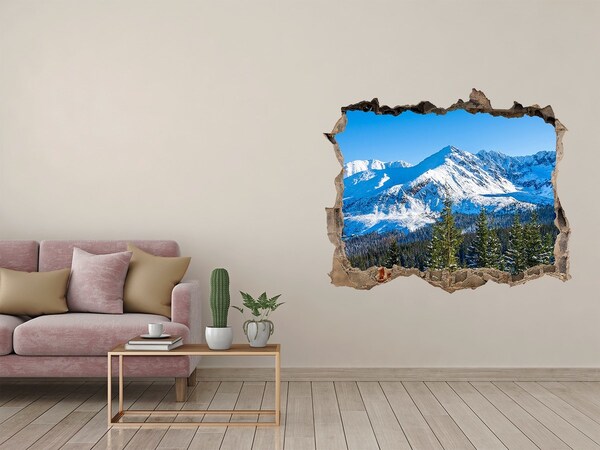 Autocolant un zid spart cu priveliște Panorama tatra