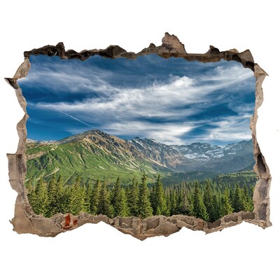 Fototapet 3D gaură în perete Toamna în munții tatra