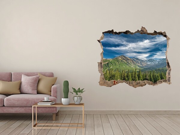 Fototapet 3D gaură în perete Toamna în munții tatra