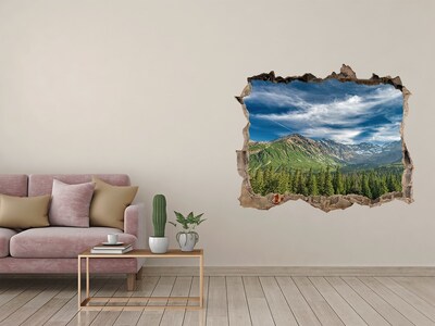 Fototapet 3D gaură în perete Toamna în munții tatra