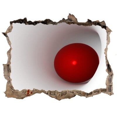 Fototapet 3D gaură în perete Abstracție mingii