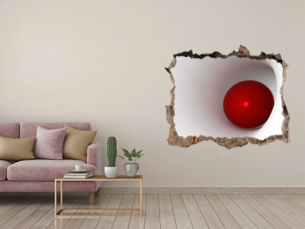 Fototapet 3D gaură în perete Abstracție mingii